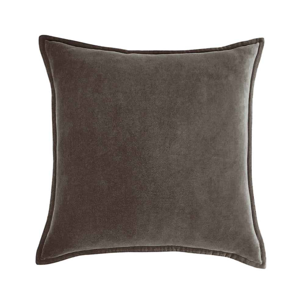 Square Cotton Velvet FULL Throw Pillow set  (With Insert) 20x20 inches, pack of 1 throw pillow