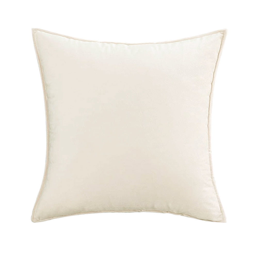 Square Cotton Velvet FULL Throw Pillow set  (With Insert) 20x20 inches, pack of 1 throw pillow