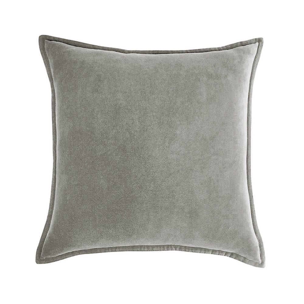Square Cotton Velvet FULL Throw Pillow set  (With Insert) 20x20 inches, pack of 1 throw pillow