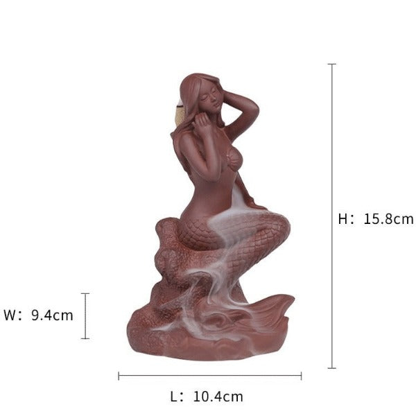 Mermaid Backflow Incense Burner
