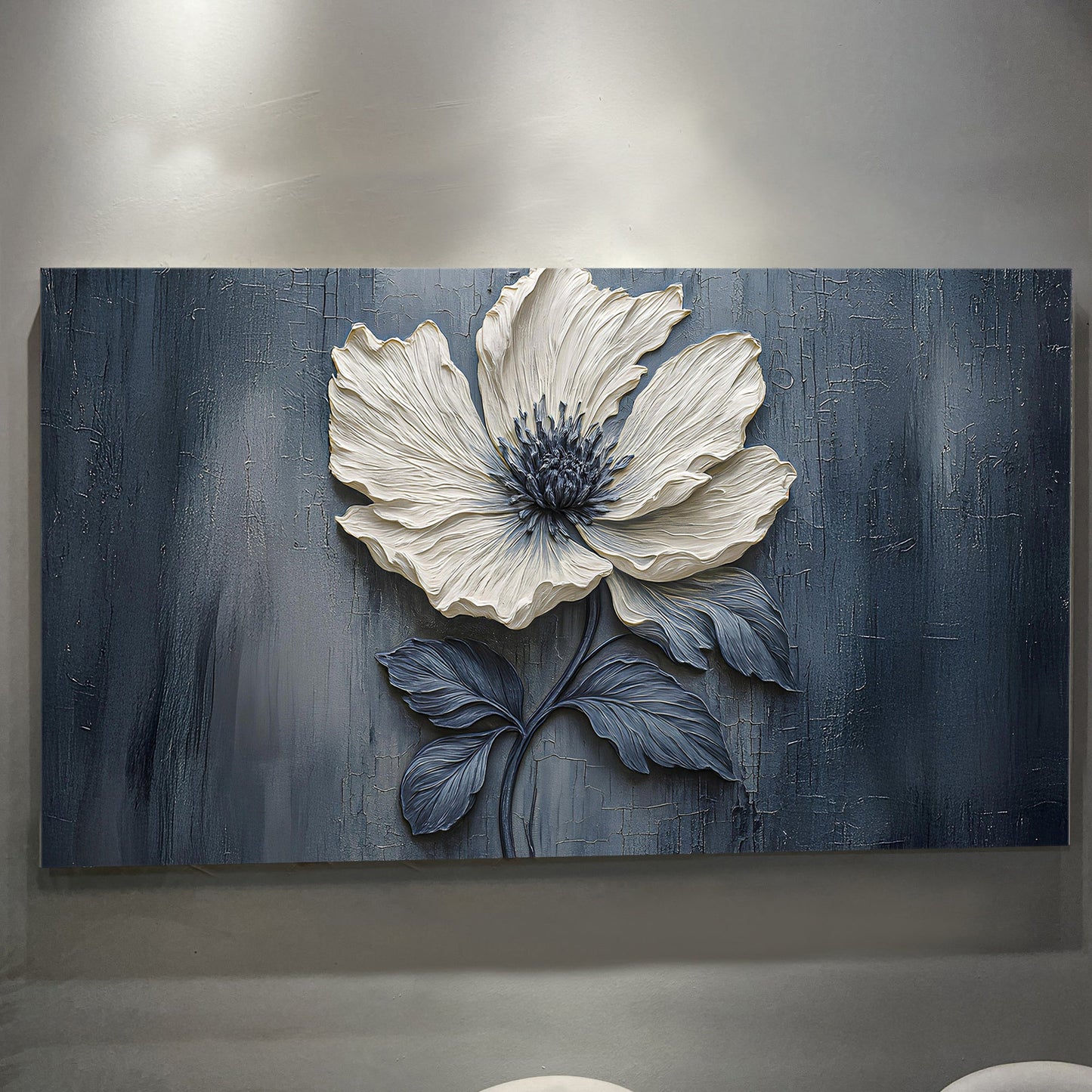 Floral Clay Relief Wall Art