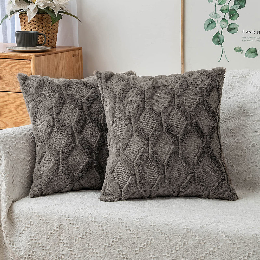 Reversible Throw Pillow Covers Wide Variety of Colors(With/Without Insert) size 18"x18