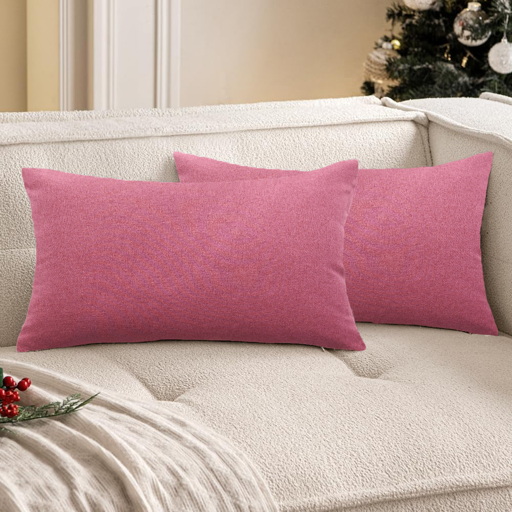 Solid Color Outdoor Waterproof Throw Pillow cover AND Insert  Square or Rectangle