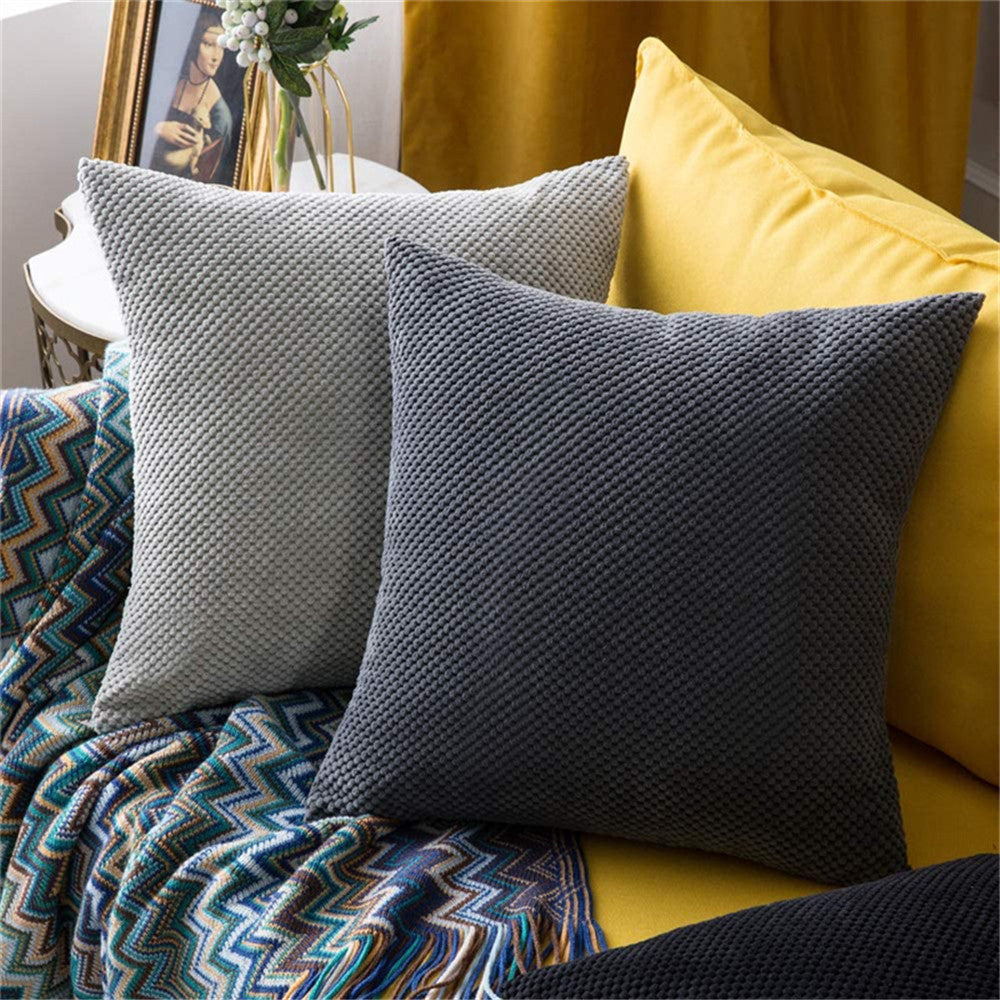 Set of 2 Cross shape Solid Color Pillows (With or Without Inserts) size 18"x18"