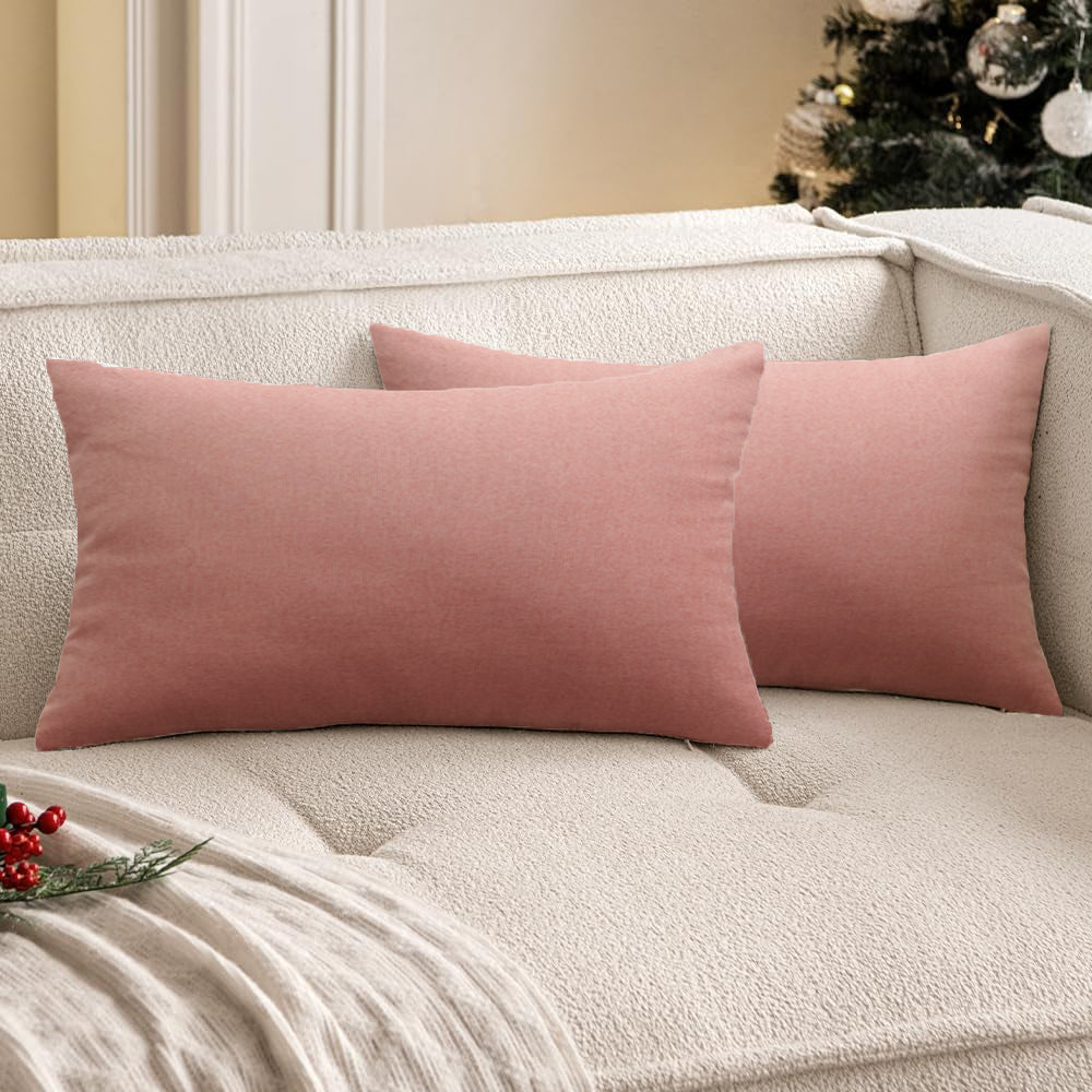 Solid Color Outdoor Waterproof Throw Pillow cover AND Insert  Square or Rectangle