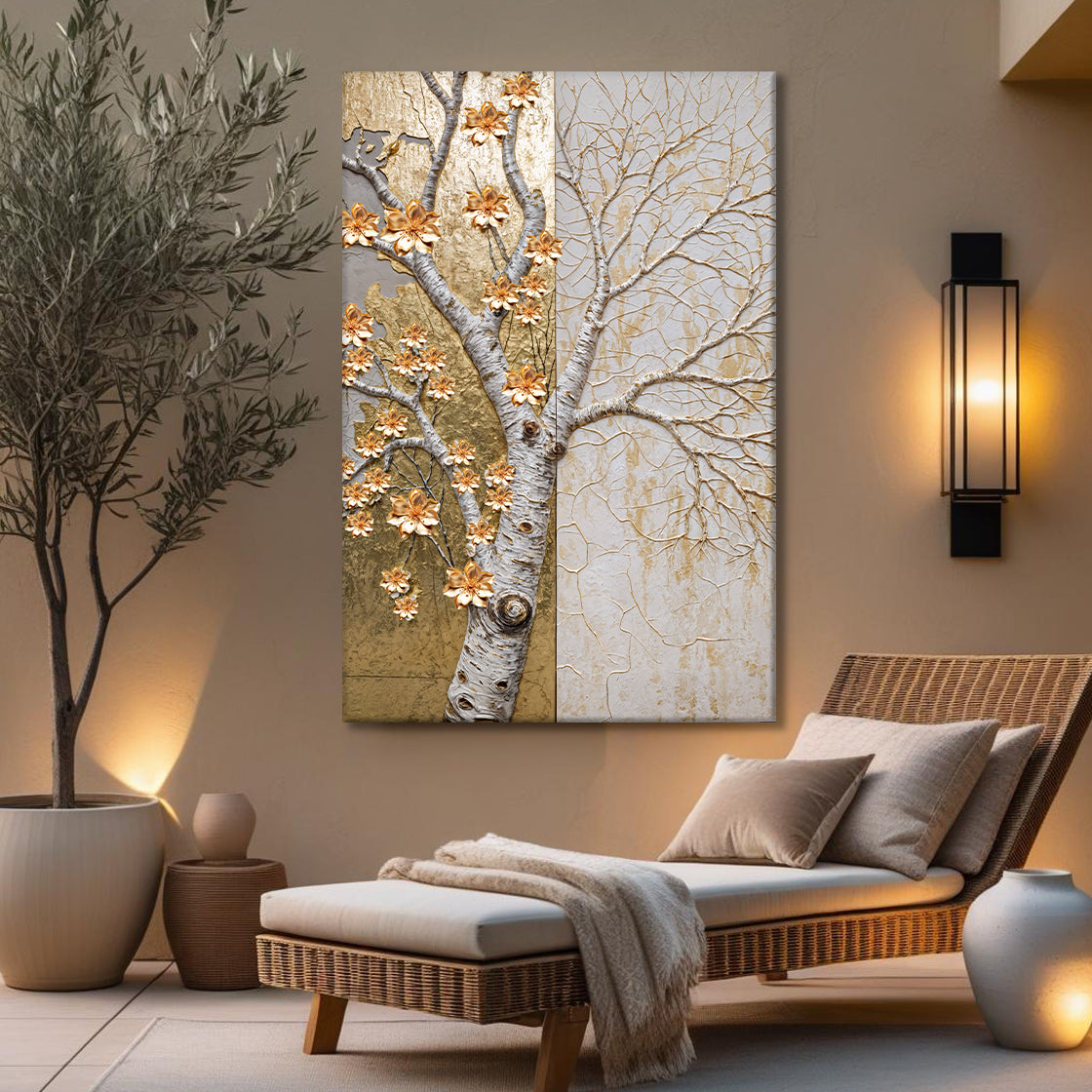 Ivory Seasons Impasto Wall Art
