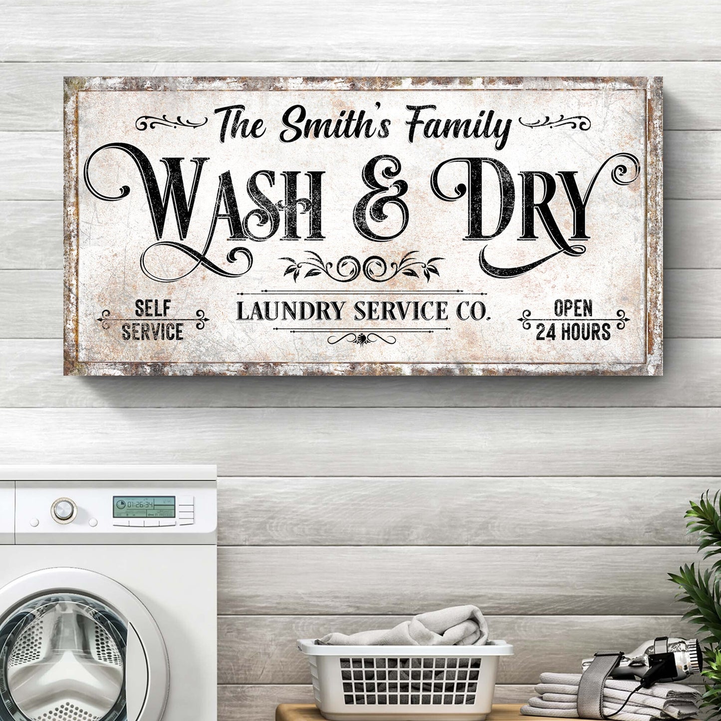 Personalized Laundry Service Sign II