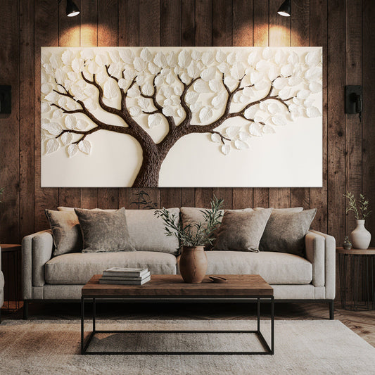 Ivory Canopy Tree Wall Art