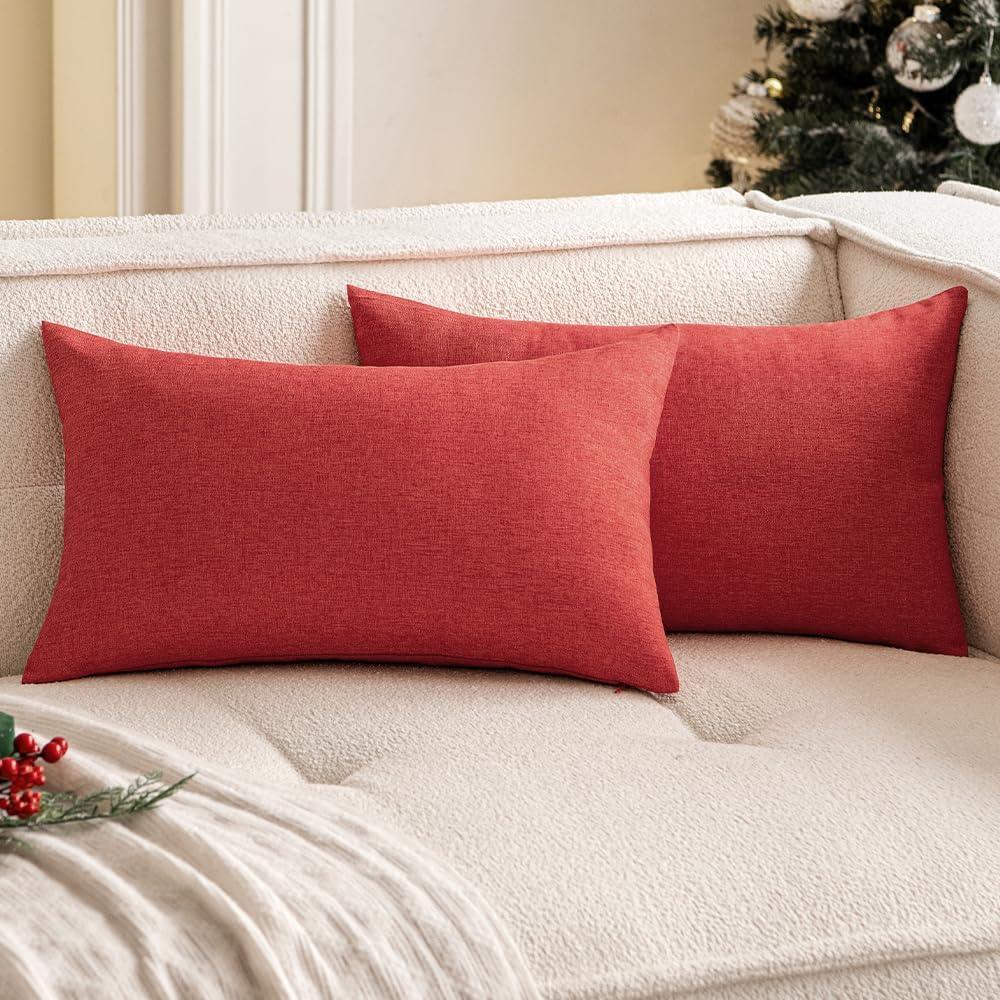 Solid Color Outdoor Waterproof Throw Pillow cover AND Insert  Square or Rectangle