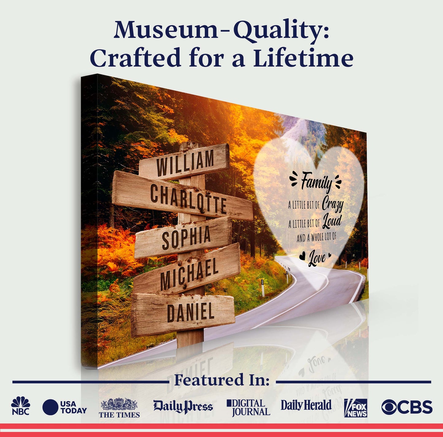 A Lot of Love Family Names Sign II