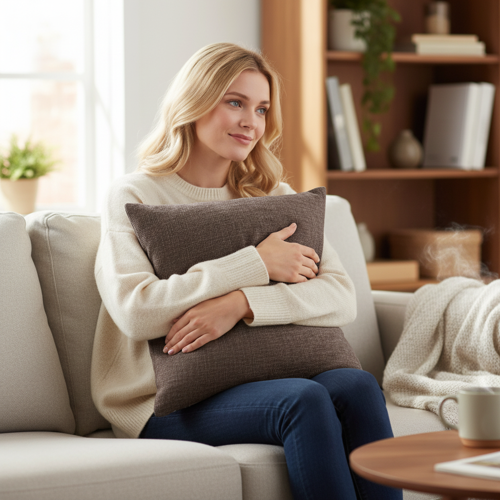 Set of 2 Throw Pillow Solid Covers or Full Set with Insert – 22"x22" choose Decorative Throw Pillow