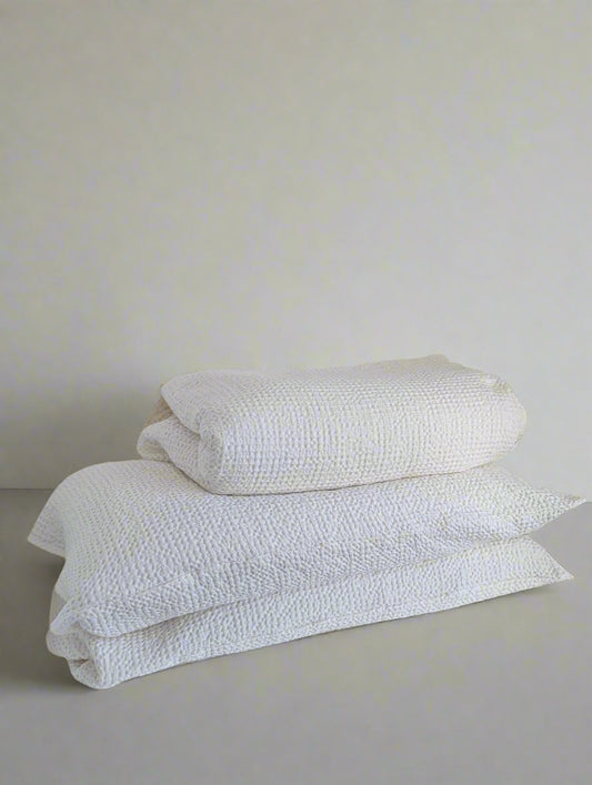 Linen Waffle Duvet Cover