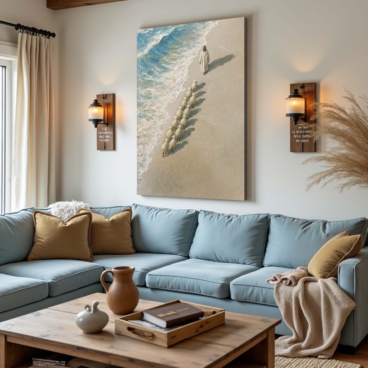 The Shepherd Leads Faith Wall Art