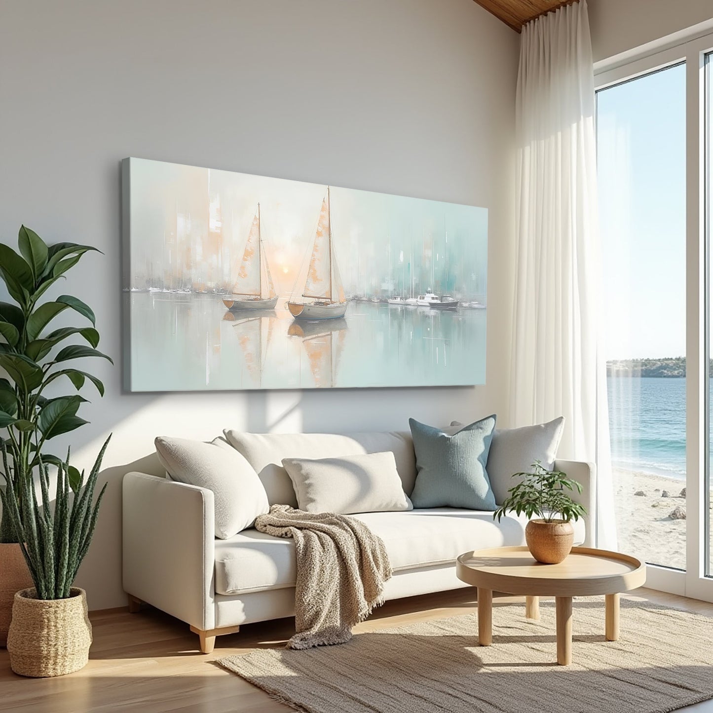 Abstract Pier and Dock Wall Art