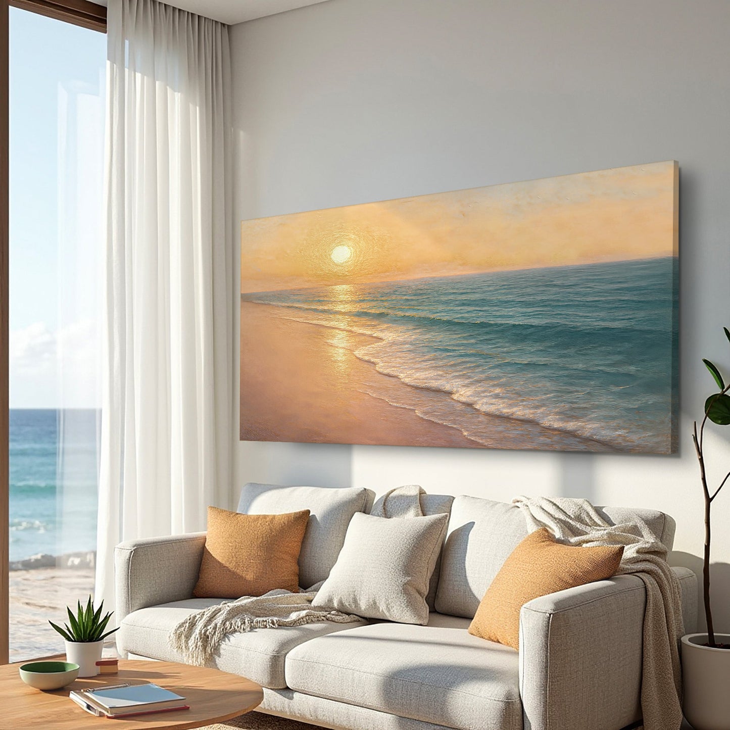 Beach Shoreline Coastal Wall Art IV