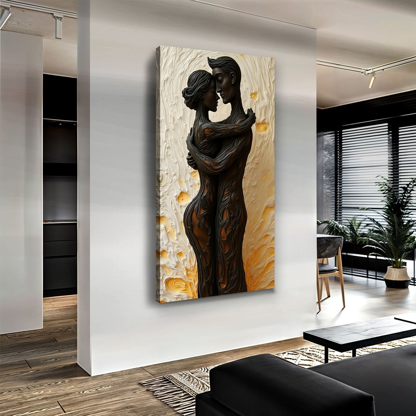 Eternal Love Figure Abstract Wall Art VII