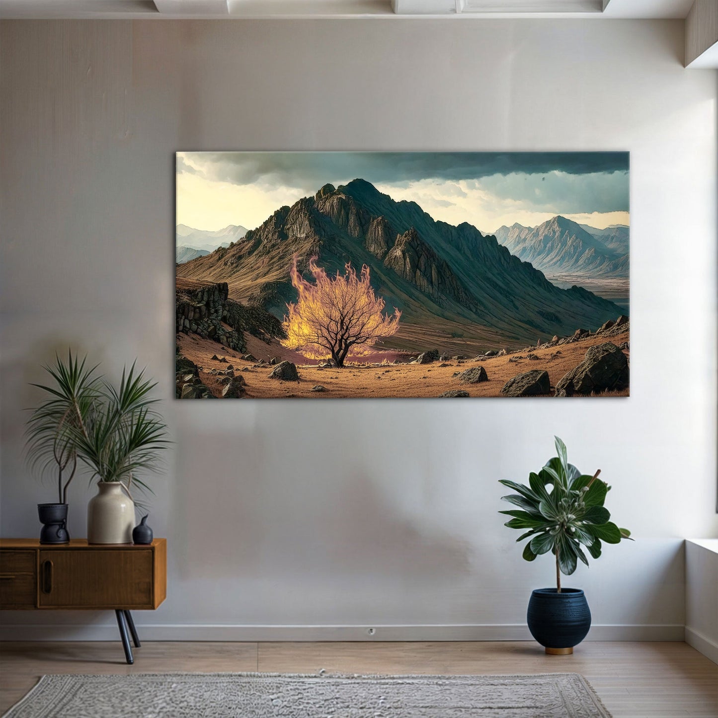 Burning Bush - Faith Wall Art VI