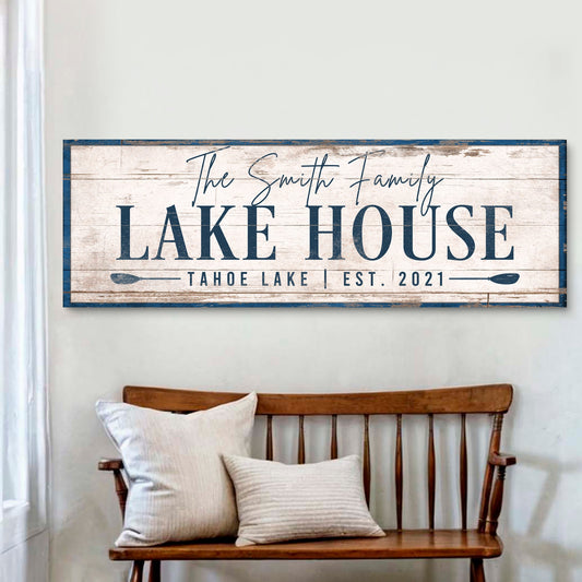 Personalized Lake House Sign V