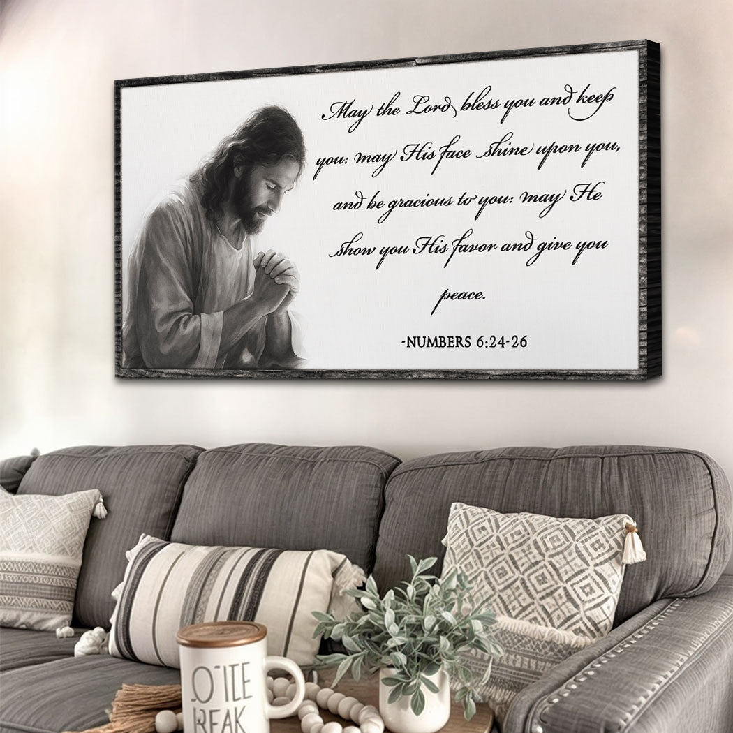 Numbers 6:24-26 - May The Lord Bless You Faith Sign IV