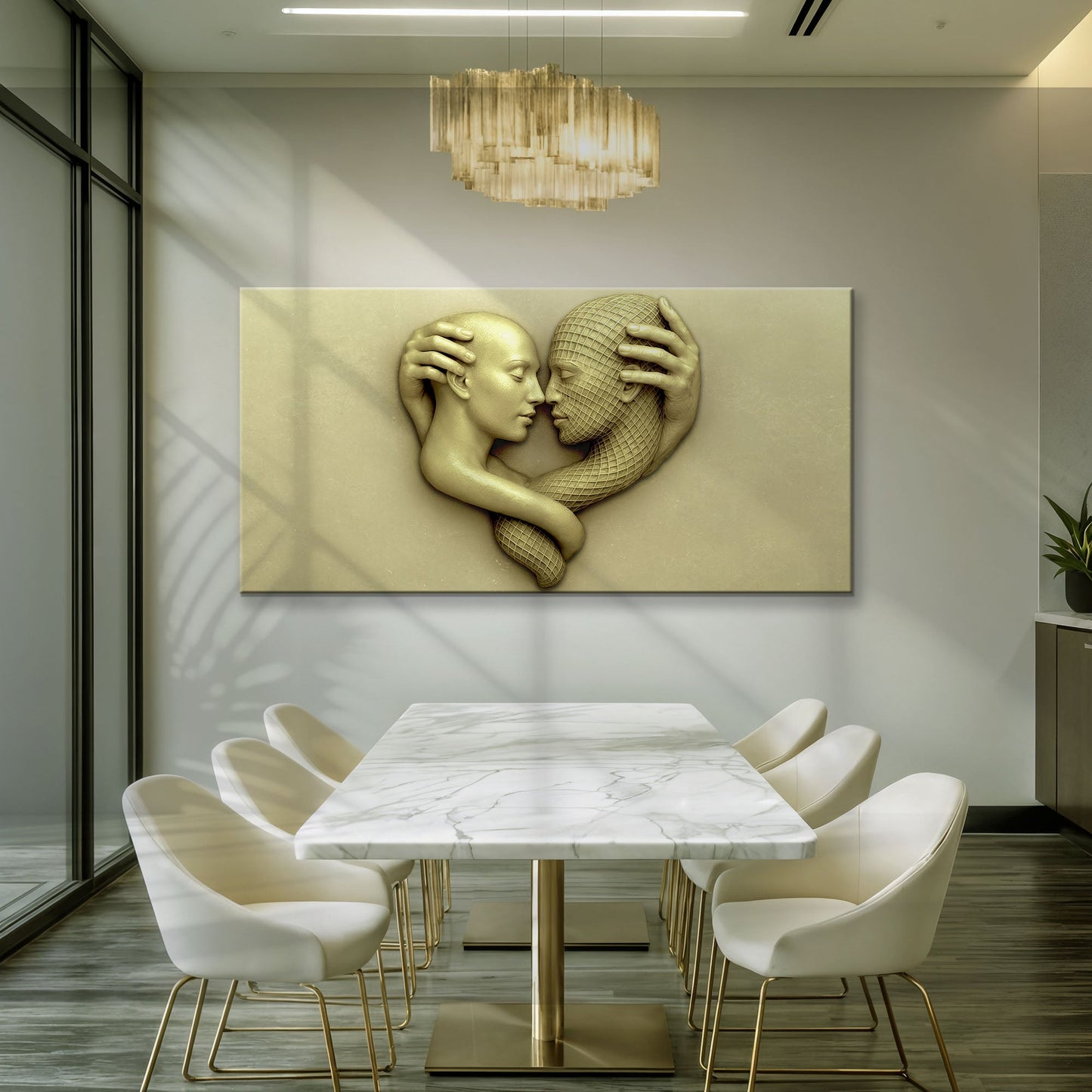 Eternal Love Figure Abstract Wall Art