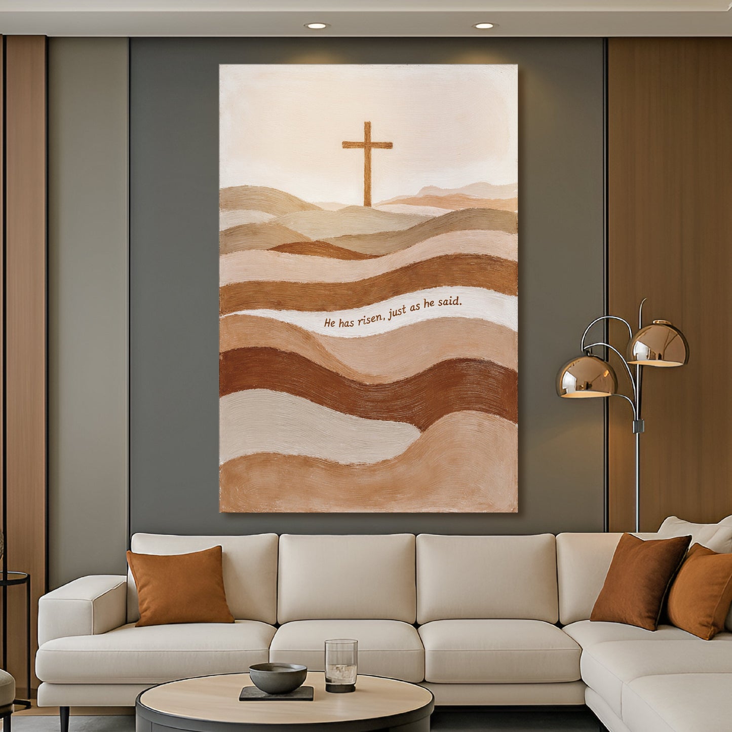 He Has Risen Just As He Said Faith Sign