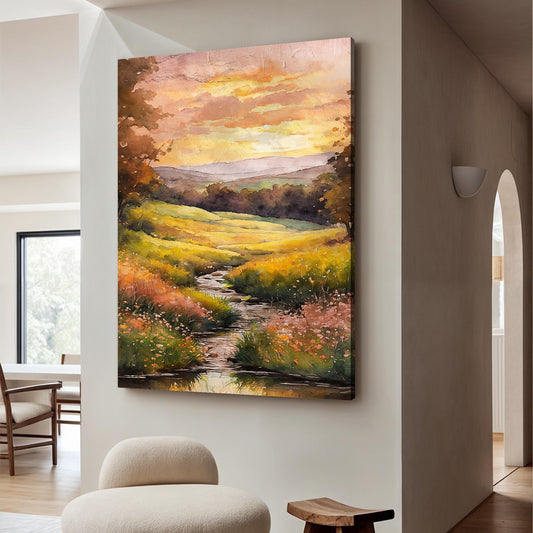 Misty River Wall Art