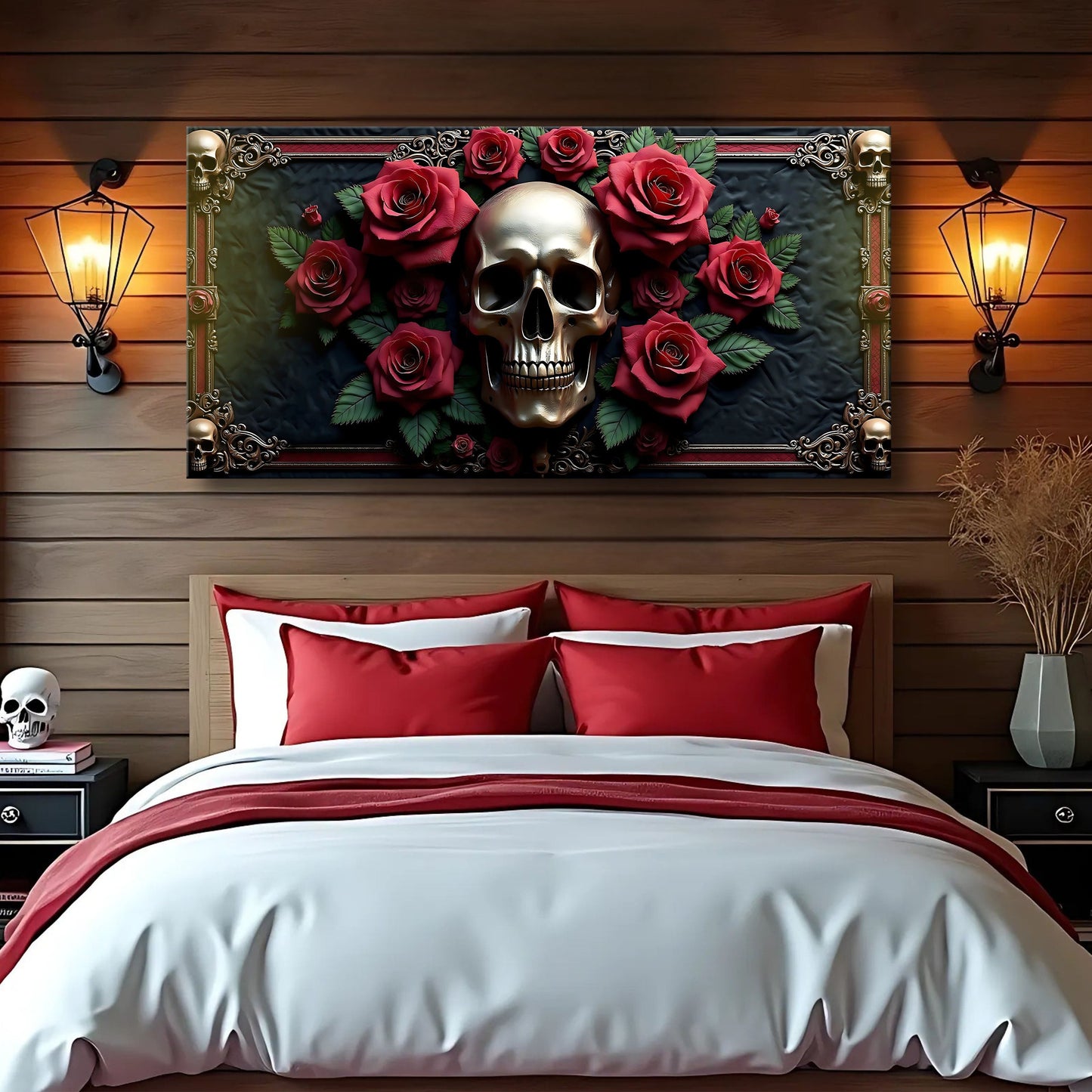 3D Vintage Skull Wall Art III