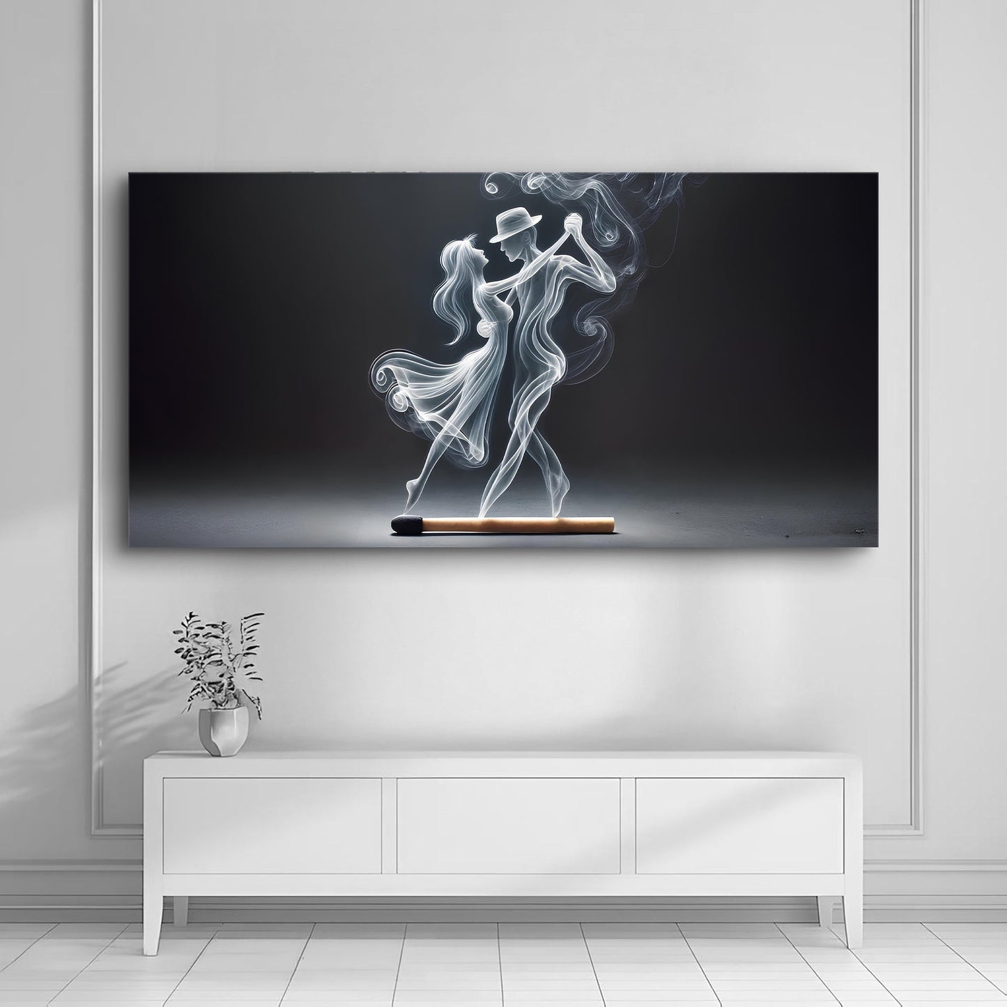 Modern Abstract Couple Dance Wall Art