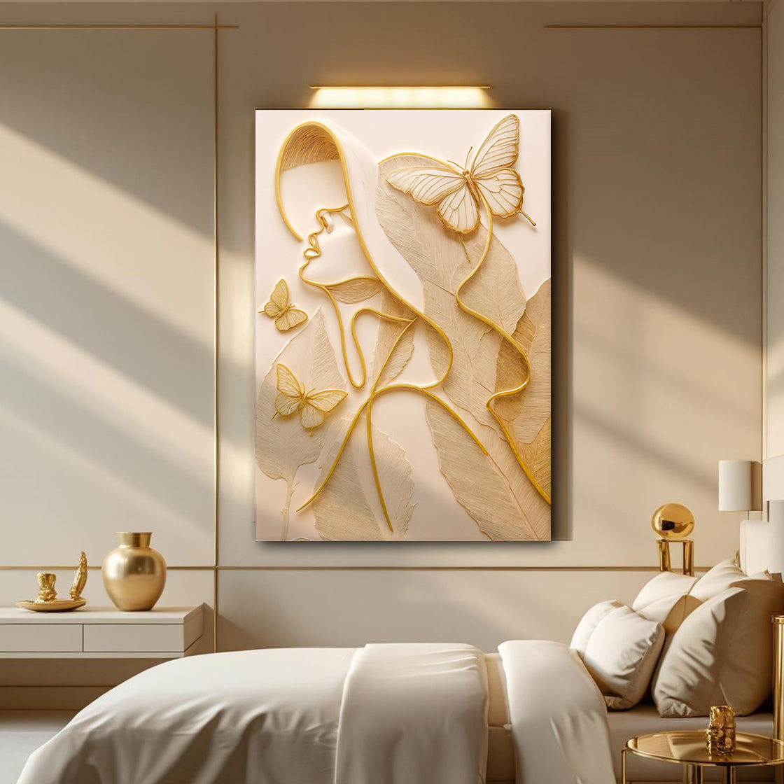 Minimalist Woman Line Wall Art