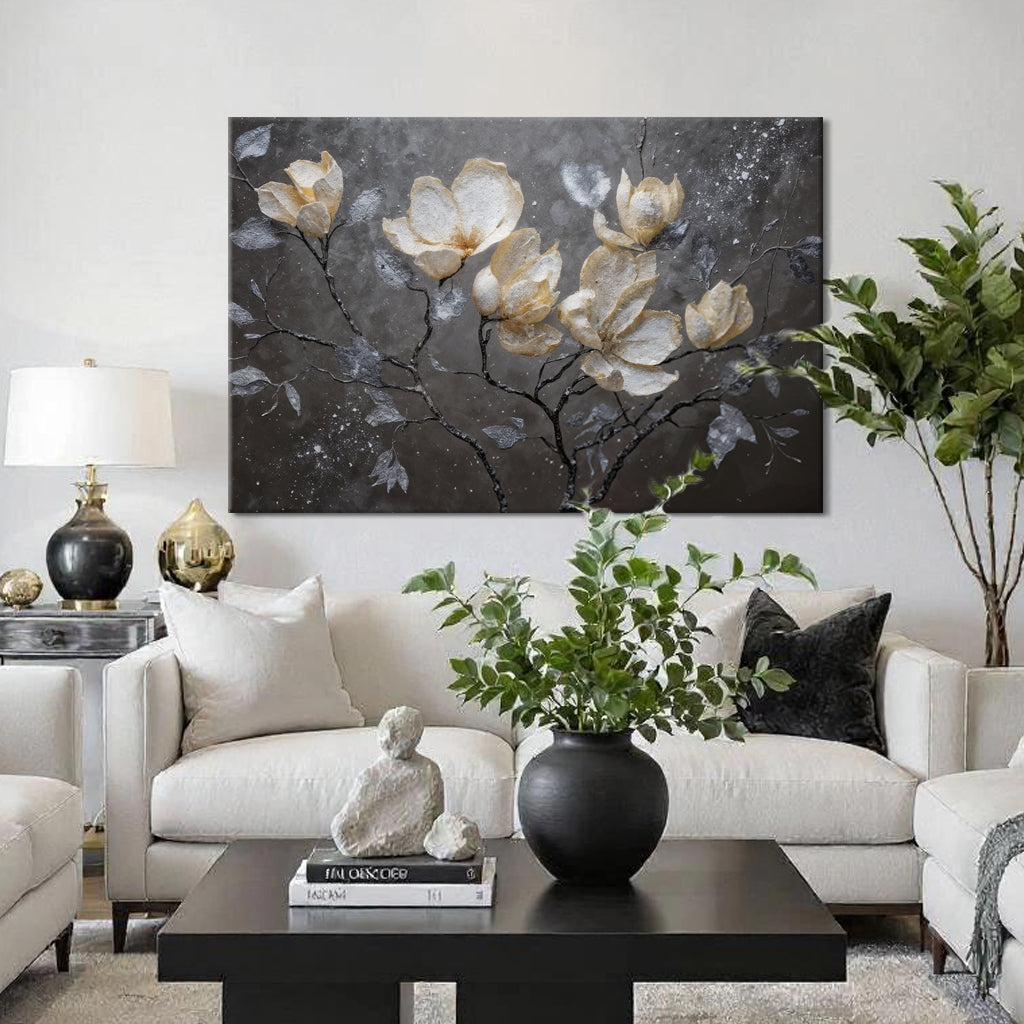 Midnight Magnolias Wall Art
