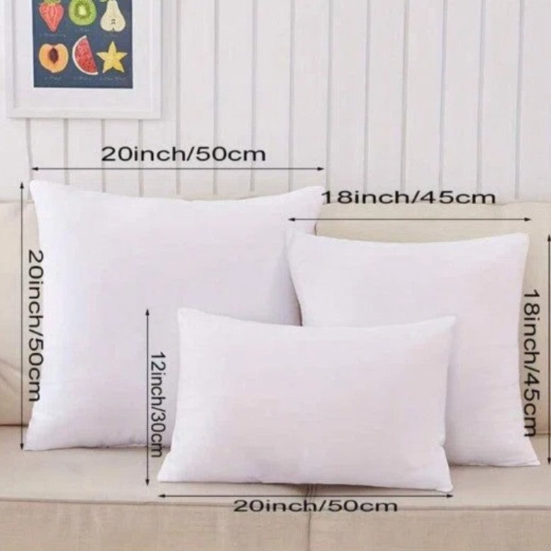 4pcs of green 4 sizes Combo Throw Pillow Covers With Inserts combined with 12"x20", 18"x18", 20"x20" and 22"x22"