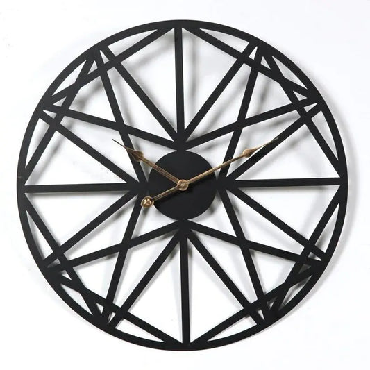 European Style Iron Wall Clock - Silent Design