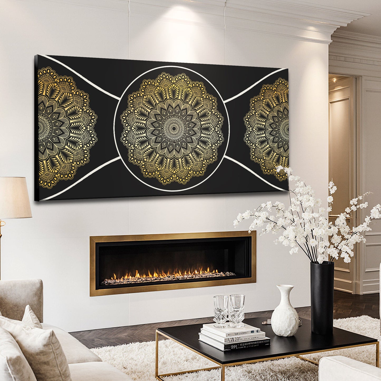 Gold Sacred Geometry Wall Art