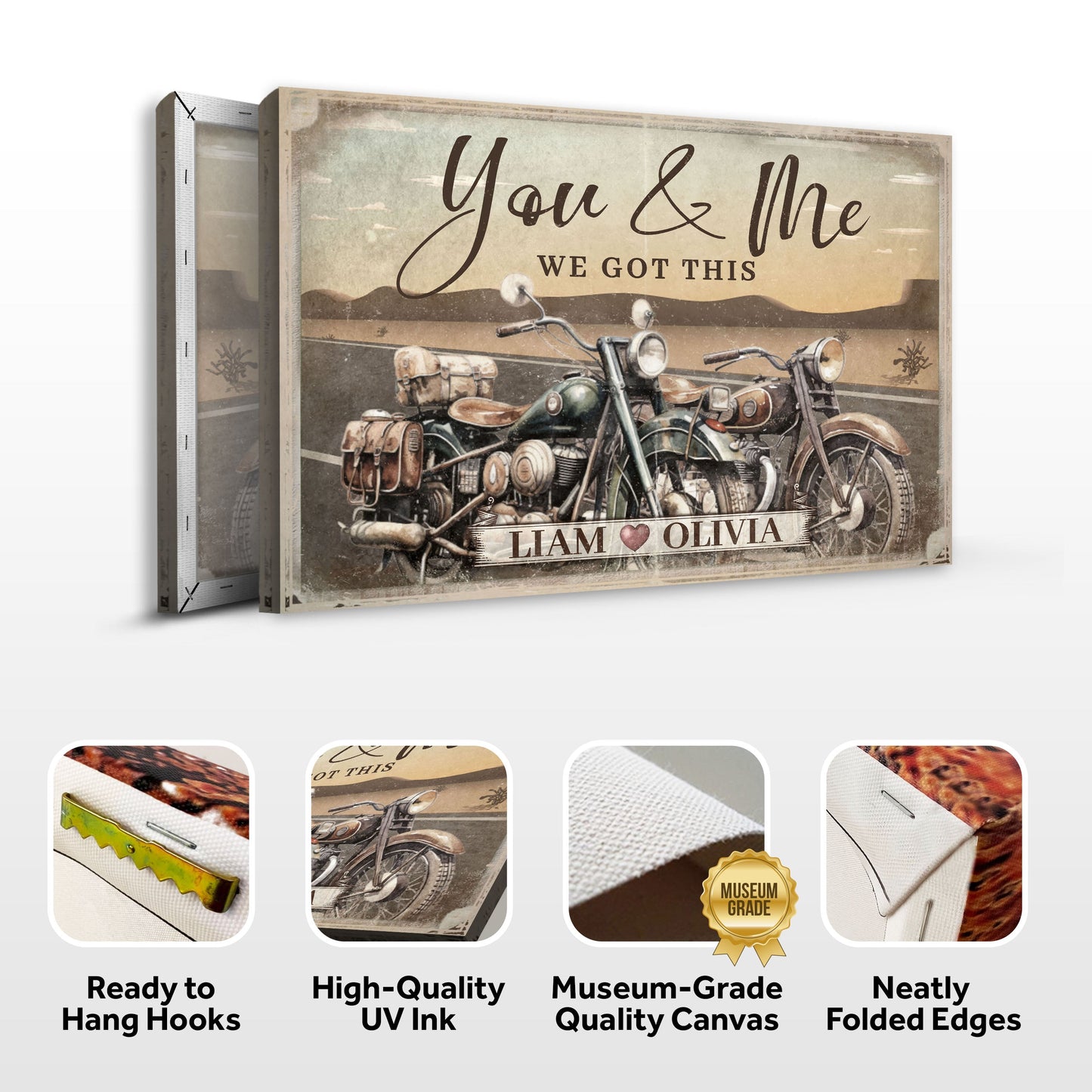 Motorcycle Themed We Got This Couple Sign