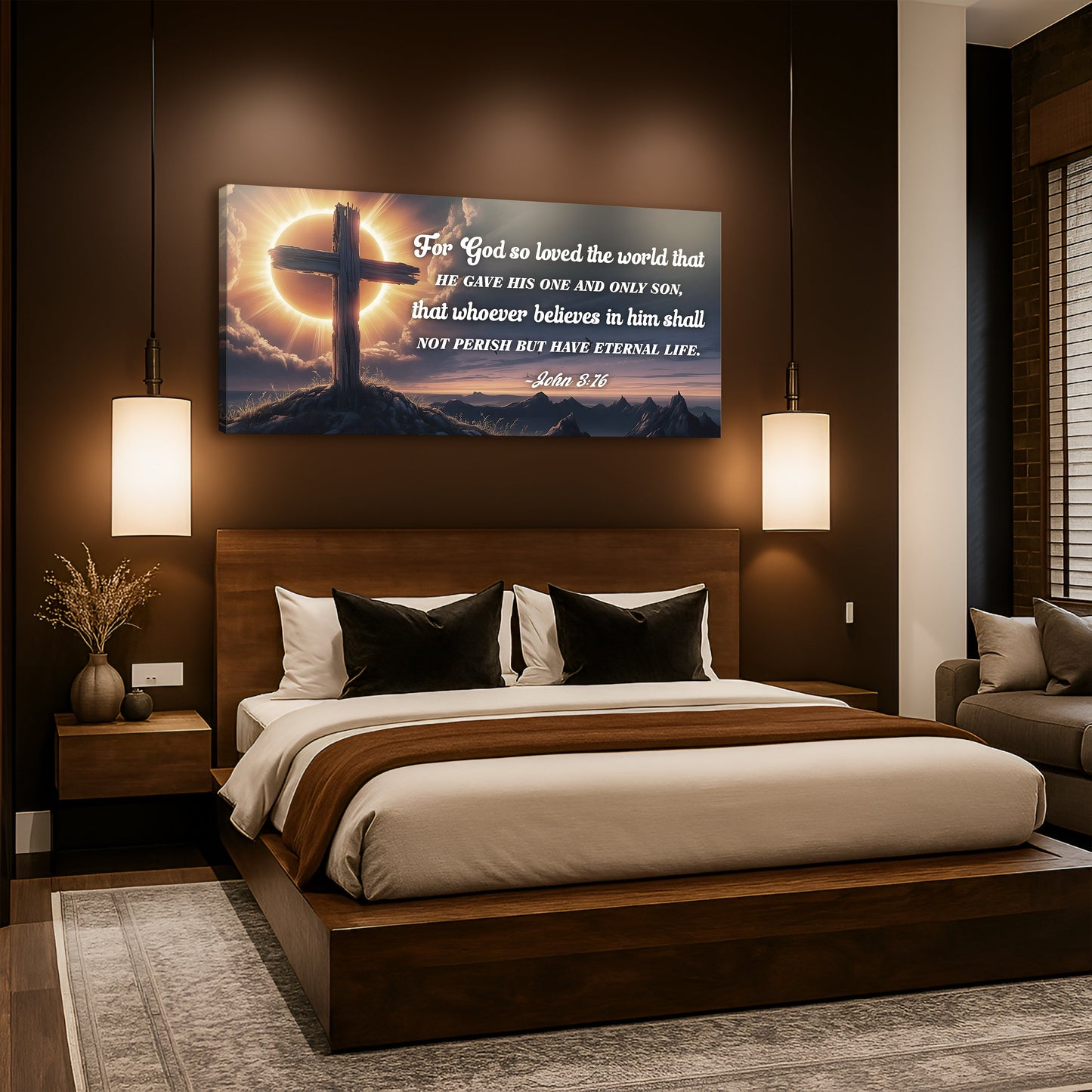 John 3:16: For God So Loved The World Faith Sign VII