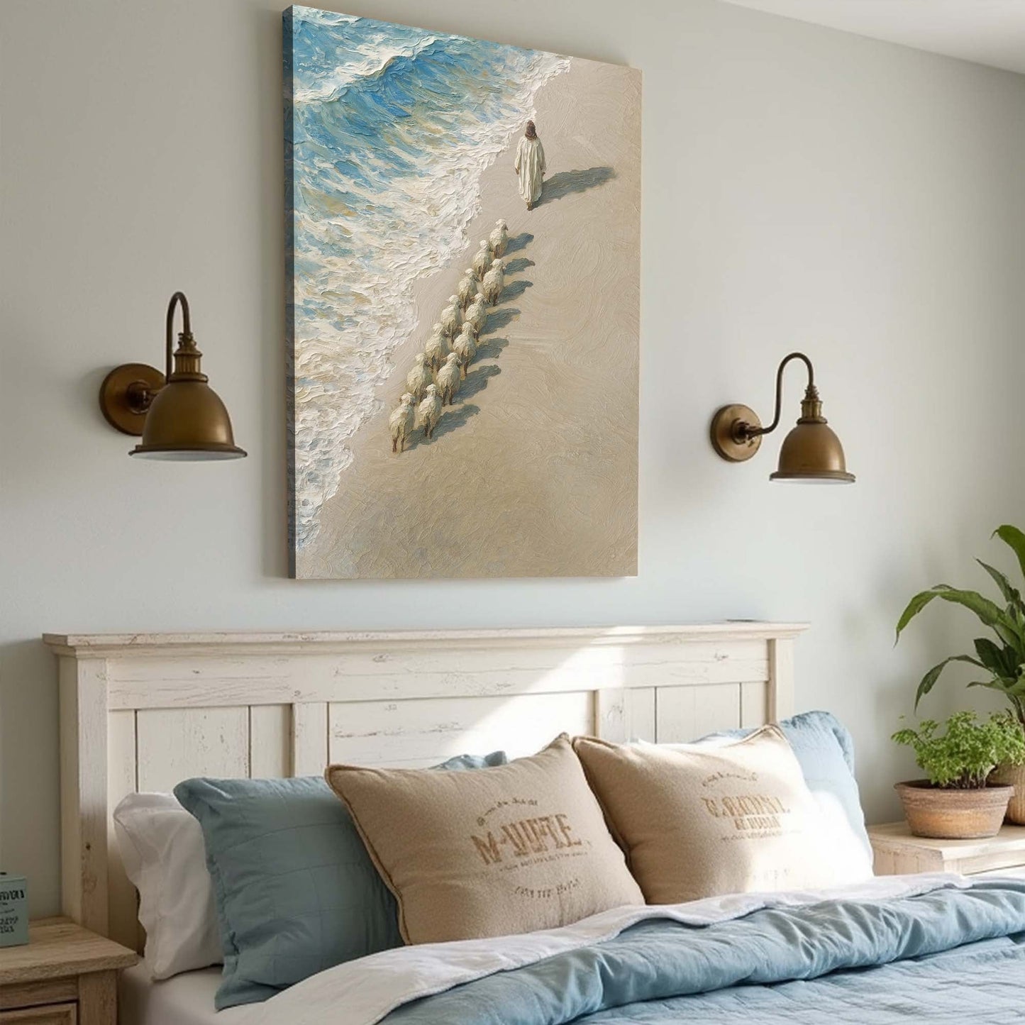 The Shepherd Leads Faith Wall Art