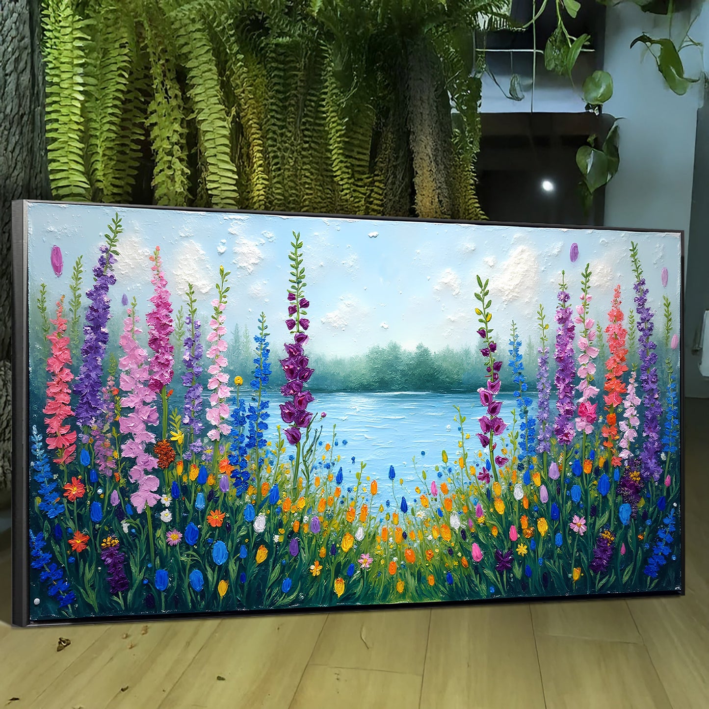 Alphine Meadow Impasto Wall Art