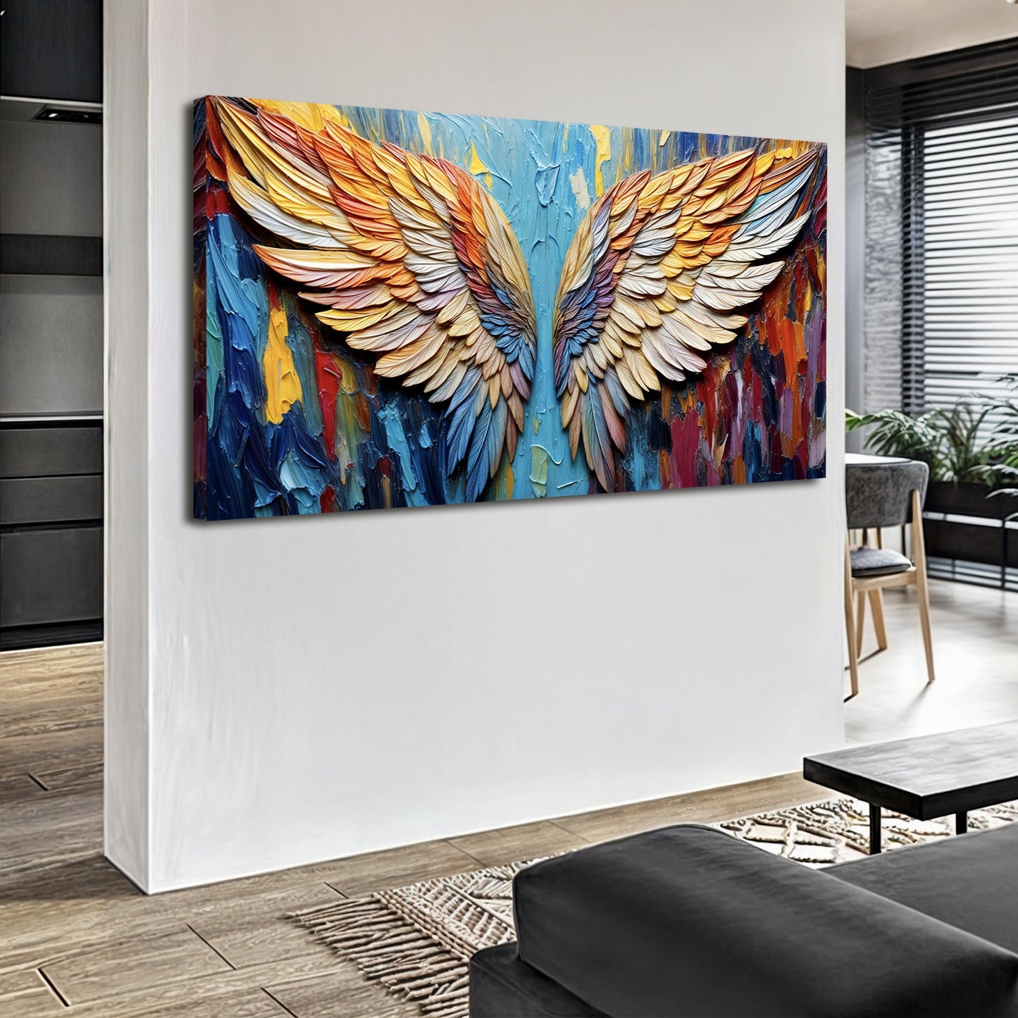 Wings of Hope Impasto Wall Art