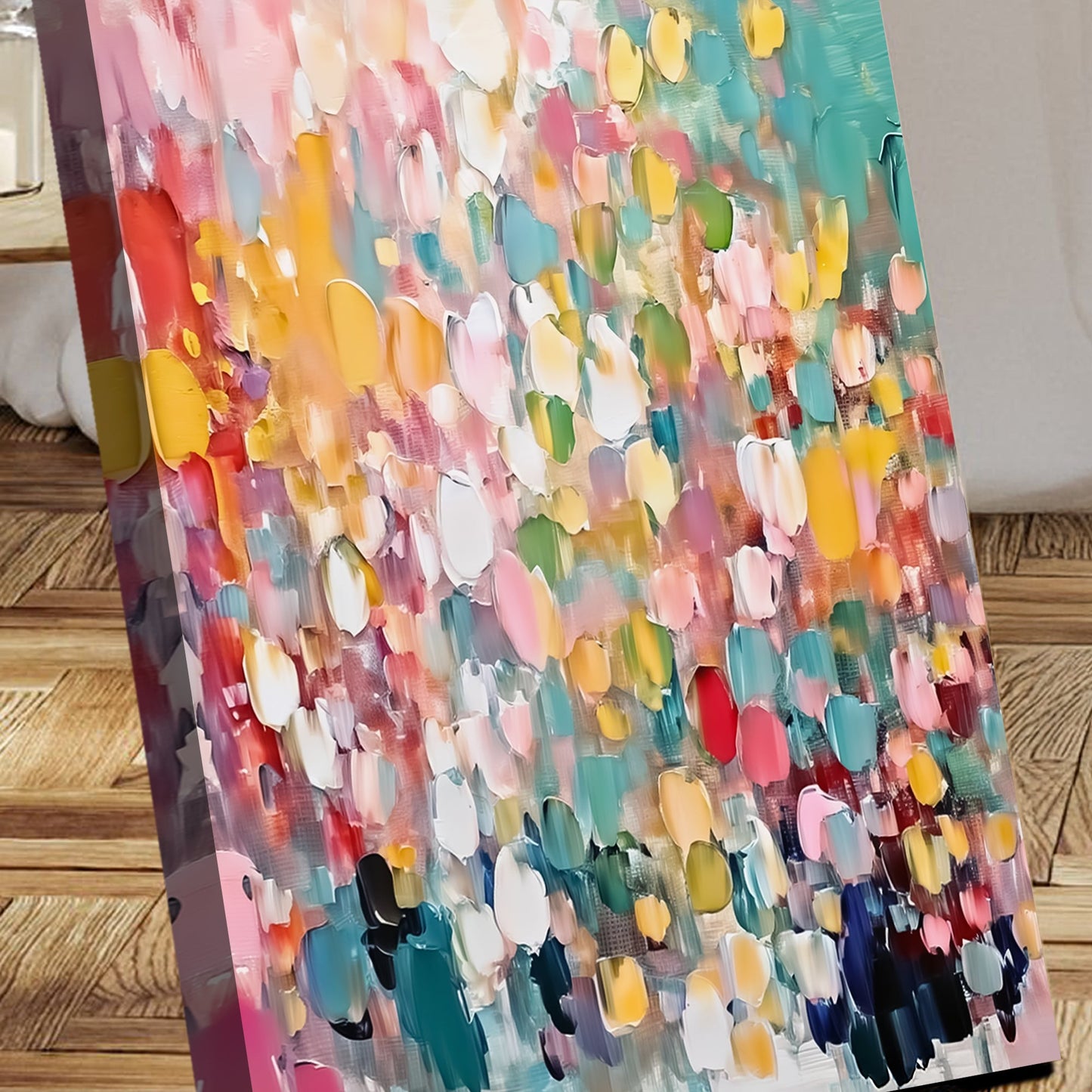 Wild Bloom Abstract Impasto Wall Art