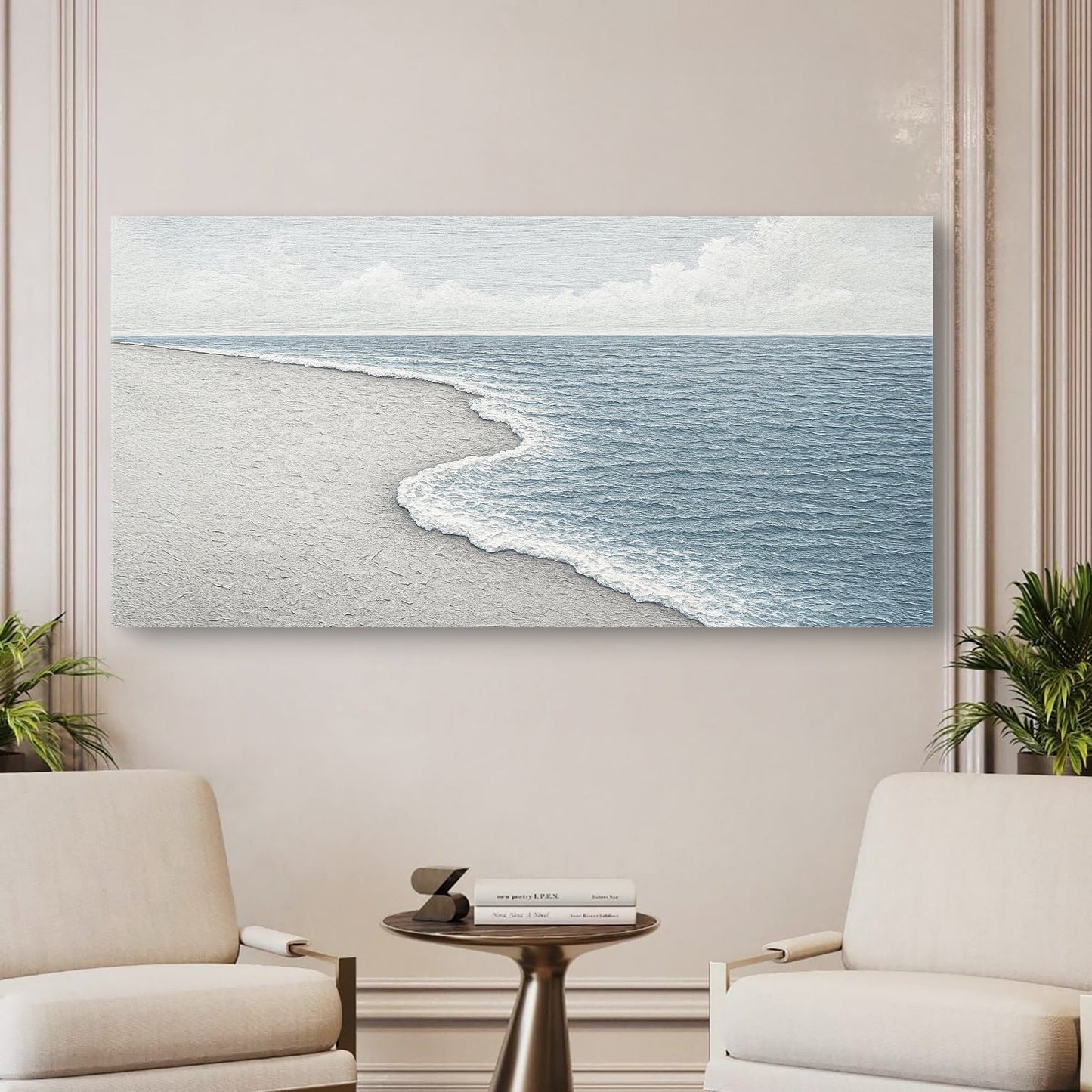 Abstract Beach Shore Wall Art