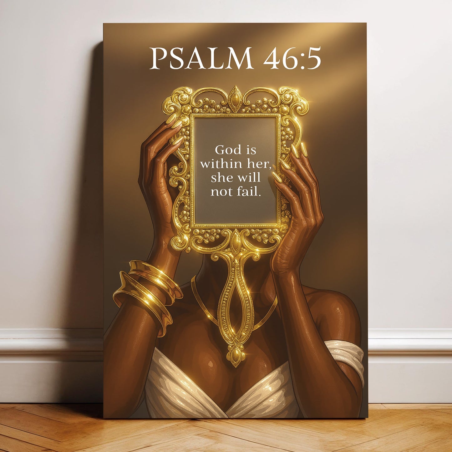 God Is Within Her She Will Not Fall Psalm 46:5 Faith Sign VII