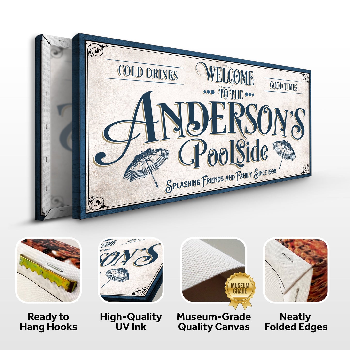 Personalized Pool Party Sign