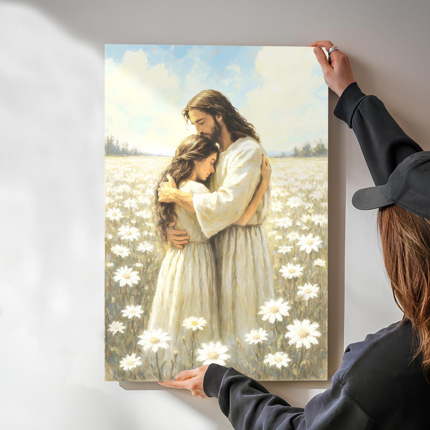 Divine Embrace of Grace Faith Wall Art