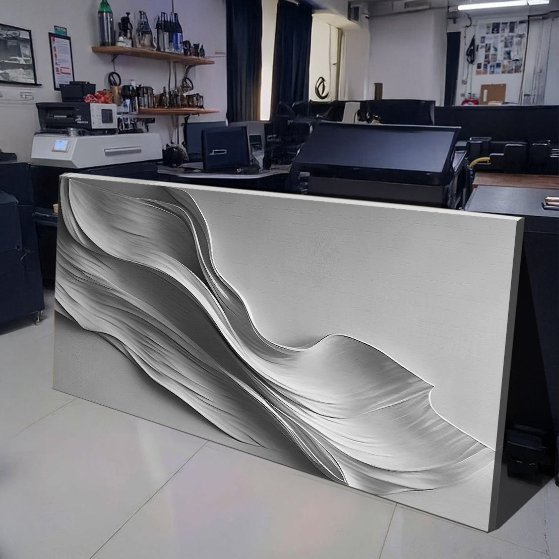 Stormy Gray Minimalist Wall Art