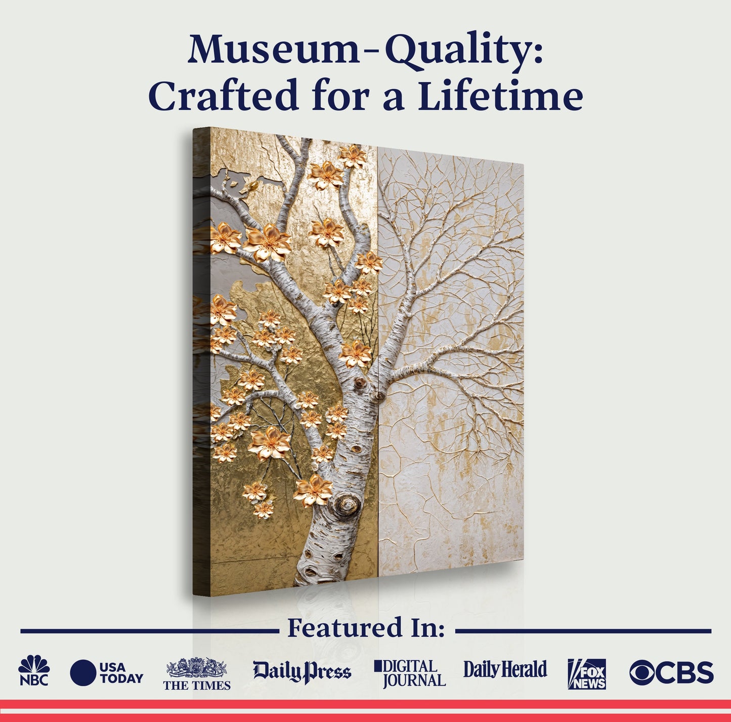 Ivory Seasons Impasto Wall Art