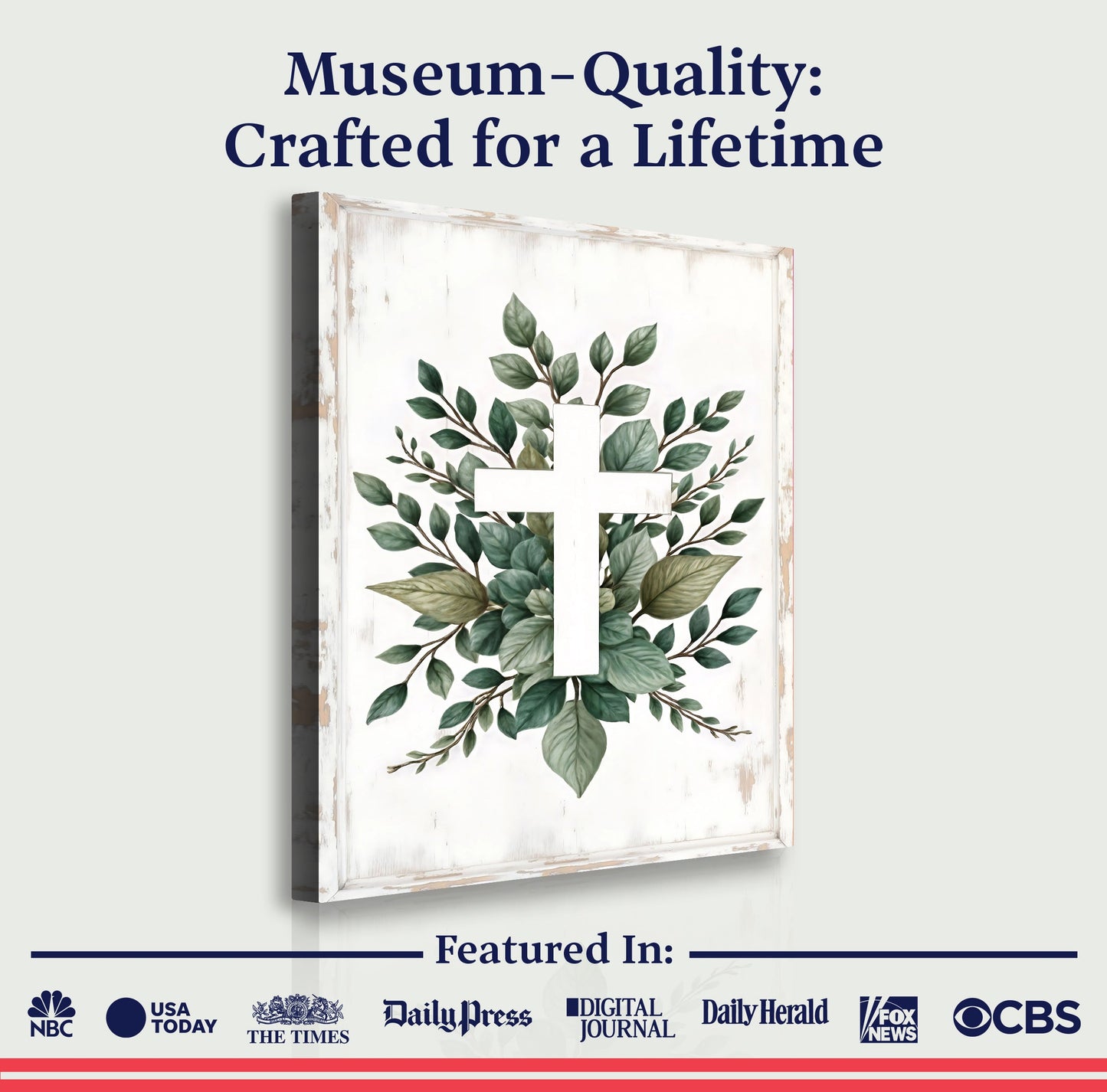 Minimalist Cross Faith Wall Art II