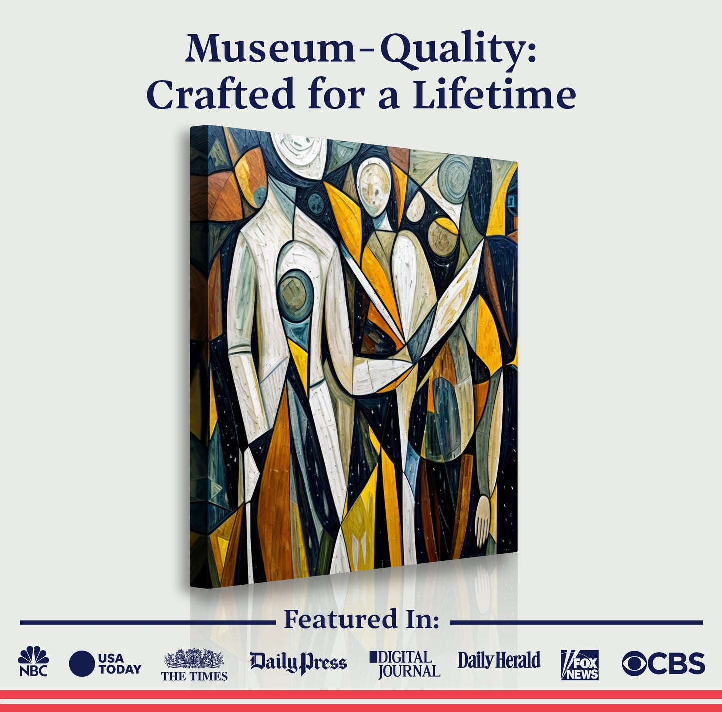 Abstract Human Connection Wall Art