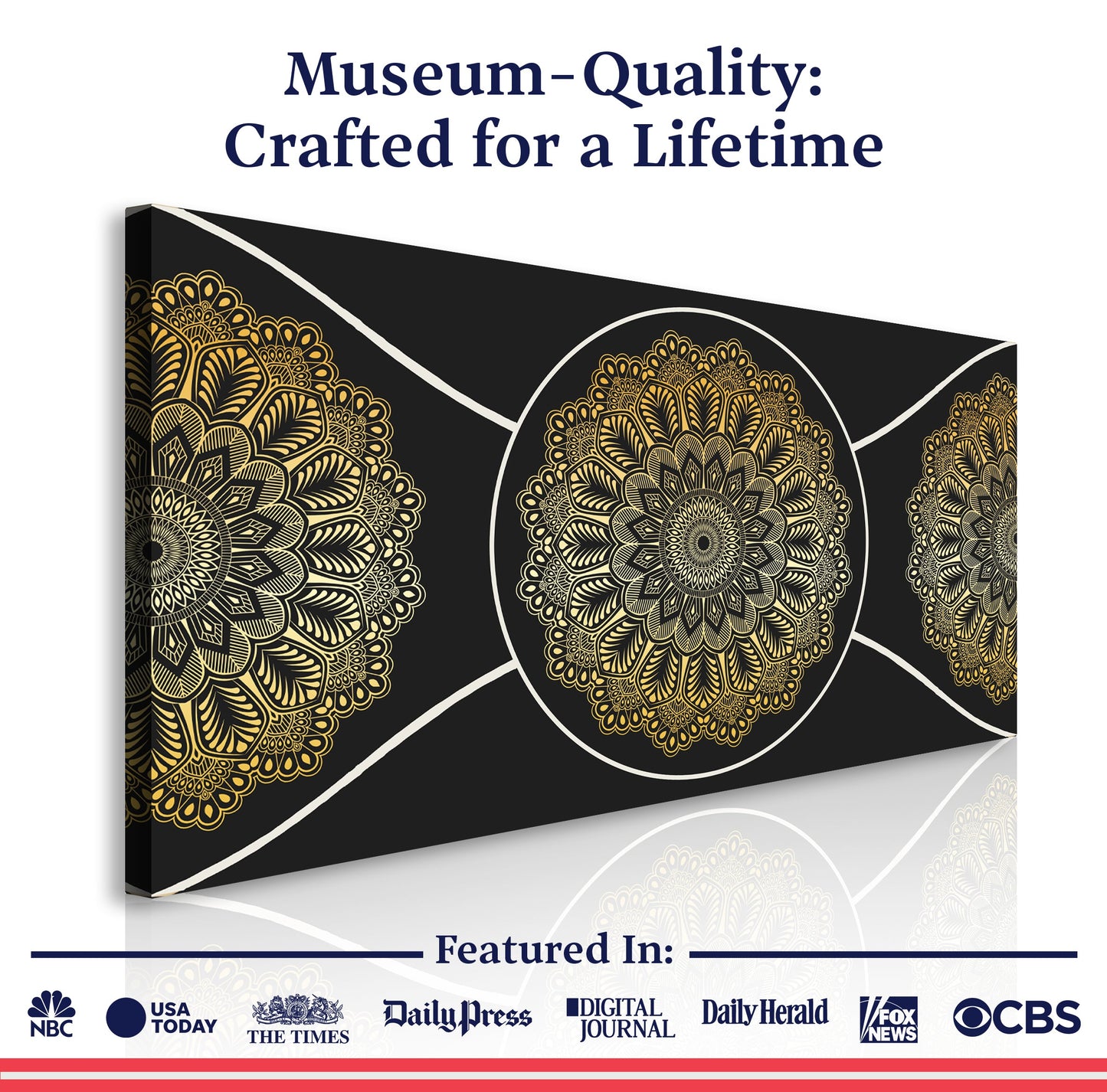 Gold Sacred Geometry Wall Art