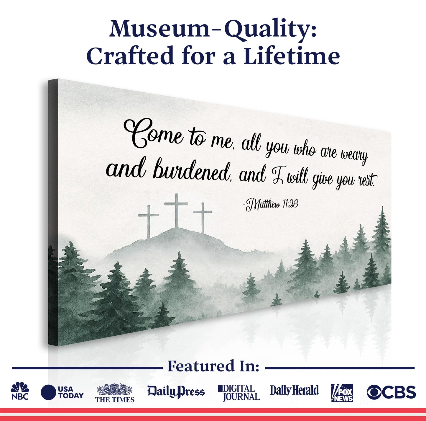 Come To Me - Matthew 11:28 Faith Sign II