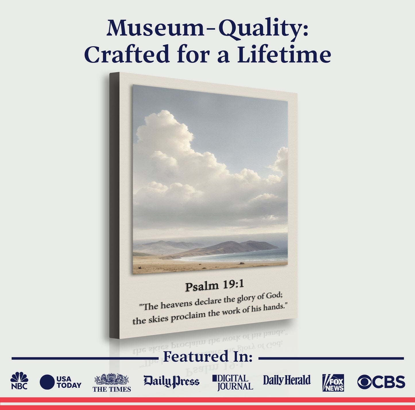 Psalm 19:1 - The Heavens Declare The Glory of God Faith Sign